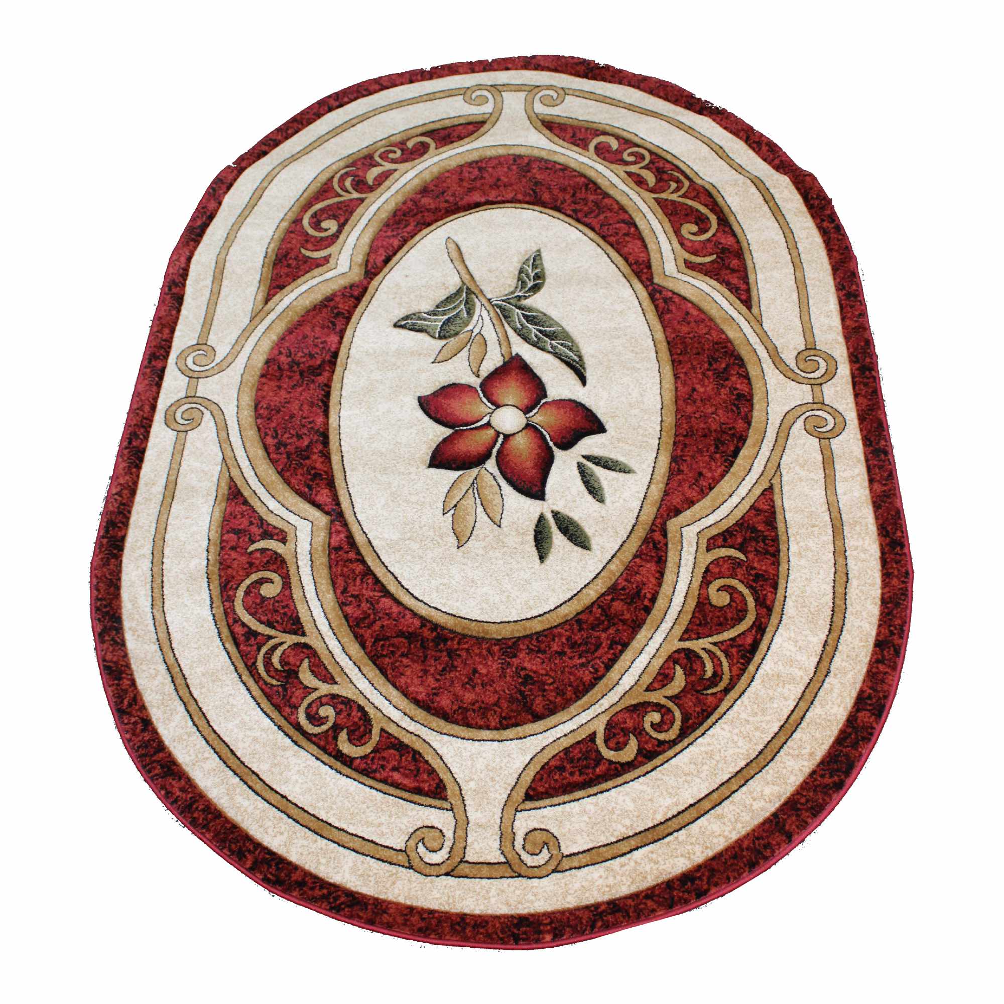 Milano - Z719A White - 5'3"x7'6" Oval