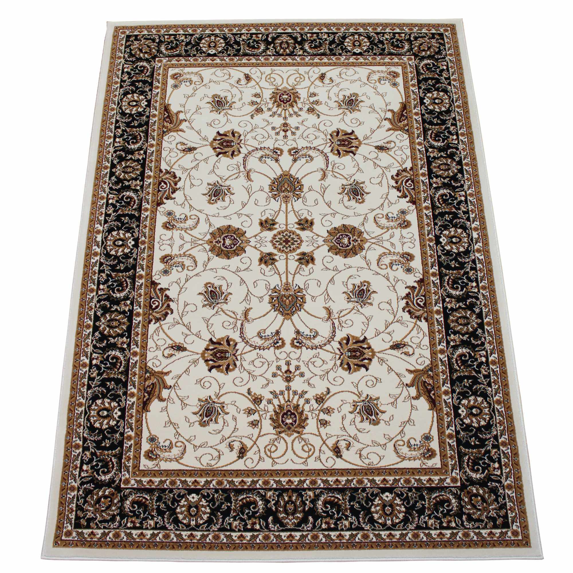 Jaipur - 2117 Cream Black - 6.6x9.6