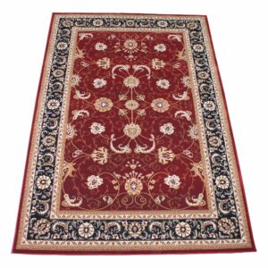 Jaipur - 2117 Red Black - 6.6x9.6